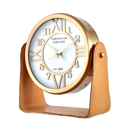 Contemporary Metal Electric Tabletop Clock