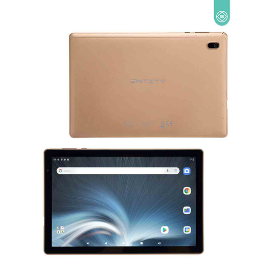 Entity Verso 10 Inch Android 11 Tablet WIFI Bluetooth Quad-core 1GB/16GB Plastic Case - Champagne Gold
