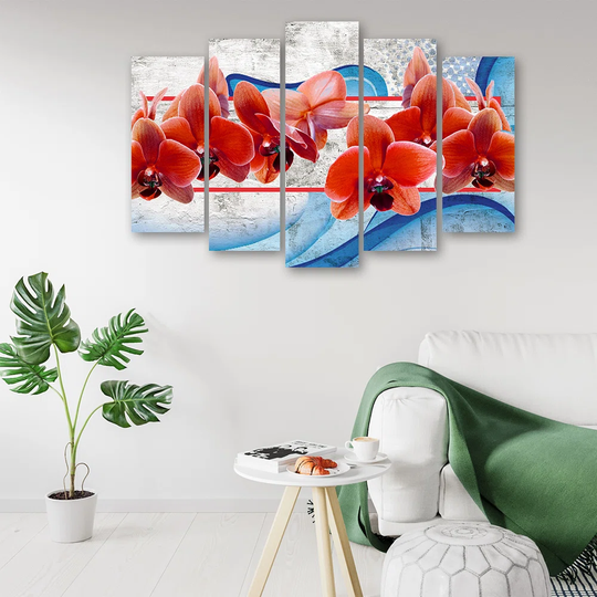 Orchid Flowers Red