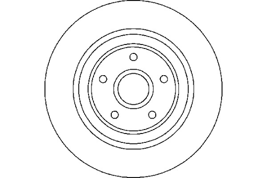 Mintex MDC1889 Pair Of Solid rear Brake Disc