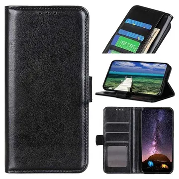 Samsung Galaxy M52 5G Wallet Case with Magnetic Closure - Black