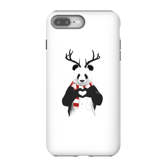 Balazs Solti Winter Panda Phone Case for iPhone and Android - iPhone 8 Plus - Tough Case - Matte
