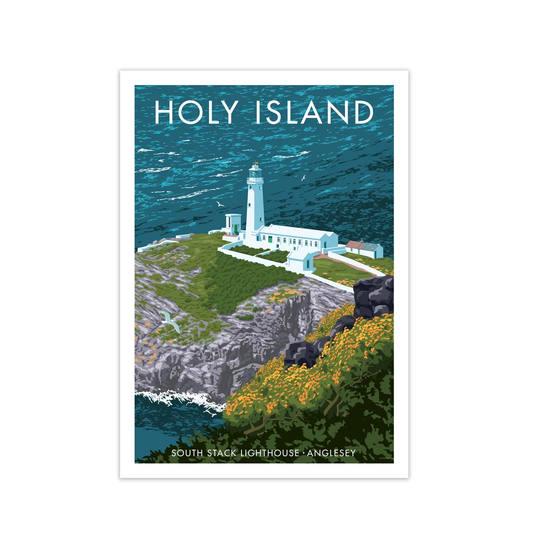 Holy Island by Stephen Millership - Graphict Art Print on Paper