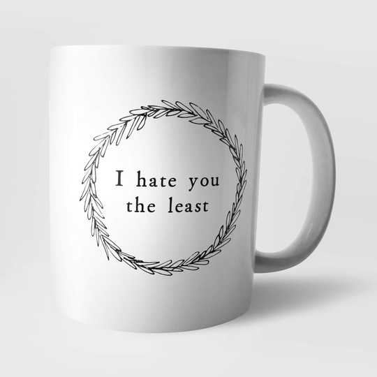 I Hate You The Least Mug