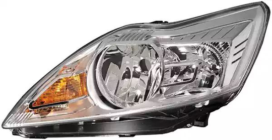 Headlight Halogen 1EE354257-011 by Hella Left