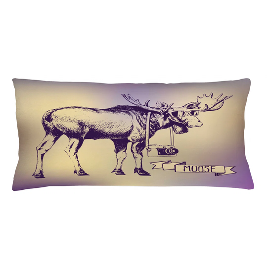 Styrkar Moose Hipster Deer with Camera Outdoor Cushion Cover