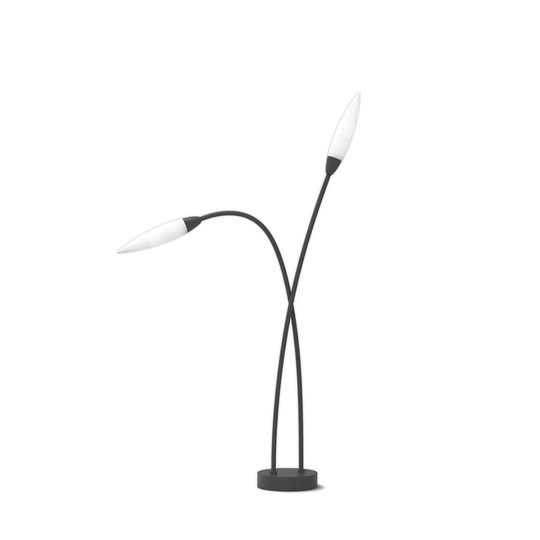 Black 2-Light 85.3 cm H Hardwired Lamp Post