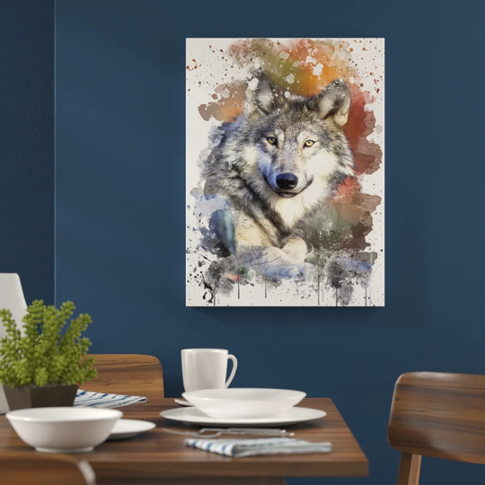 'Wolf Resting' Graphic Art Print Poster