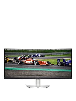 Dell S3422Dw 34In Wqhd (3440X1440) Curved Monitor - Va, 4Ms, Amd Freesync, Integrated Speakers, 3-Year Warranty
