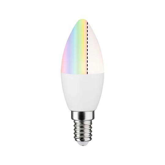 6.3W E14 Dimmable LED Candle Light Bulb White/Grey