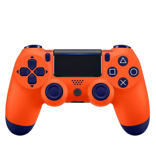 (Orange) Bluetooth Double Vibration Controller For Sony PS4 PS3 Gamepad Joystick