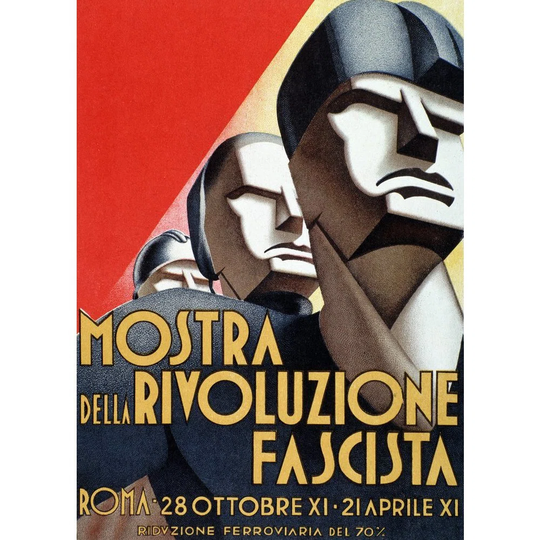 'Exhibition of the Fascist Revolution, Poster, 1933' Graphic Art