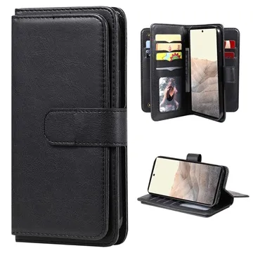 Multi-Card Slot Xiaomi Redmi Note 11T 5G/Poco M4 Pro 5G Wallet Case - Black