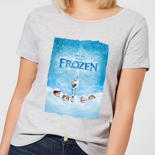 Disney Frozen Snow Poster Women's T-Shirt - Grey - S - Grey