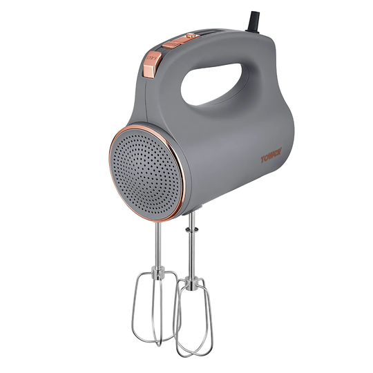Tower T12061RGG Cavaletto 300W Hand Mixer - Grey and Rose Gold