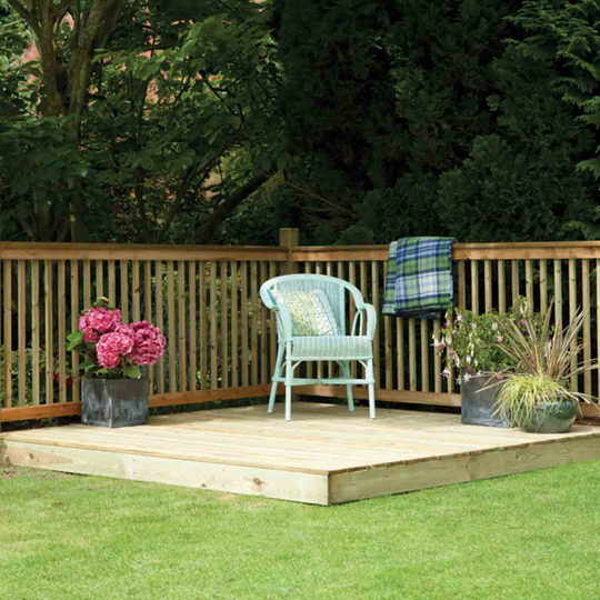 Forest Garden Patio Decking Kit - 2.4 x 2.4m
