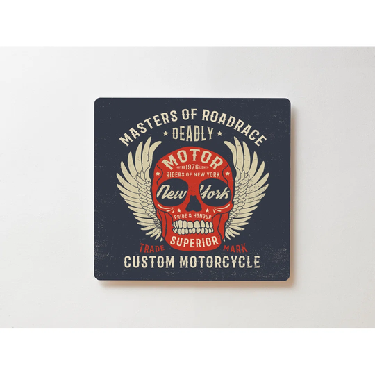Backlight Motive Wall Picture Motorcycle Sign Magnetic Cork Board