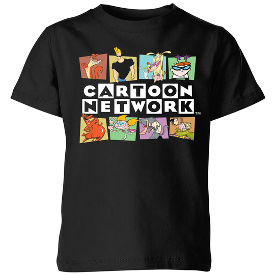 Cartoon Network Logo Characters Kids' T-Shirt - Black - 3-4 Years