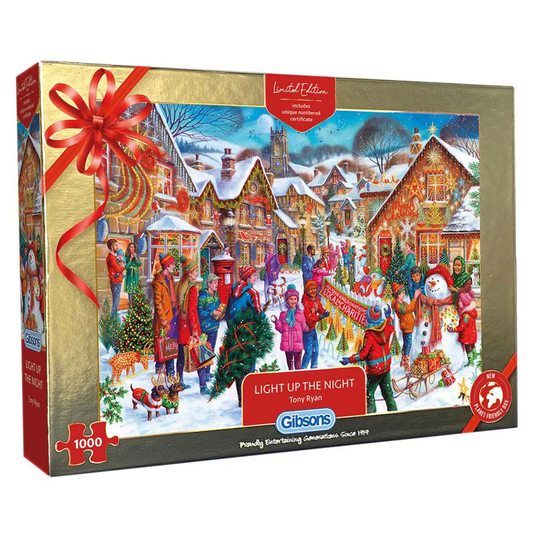 Gibsons Christmas Limited Edition Light up the Night 1000 Piece Jigsaw Puzzle