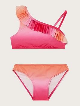 Monsoon Girls S.E.W. Ombre Frill Bikini - Pink
