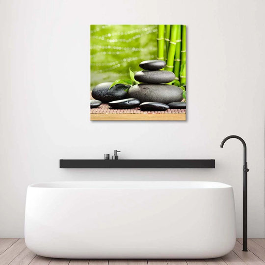 Canvas Print Bamboo Stones Zen Spa