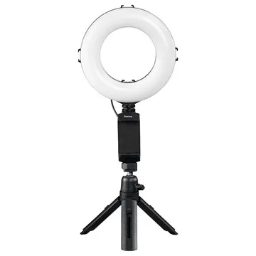 Hama SpotLight Work Area 67 Ring Light with Smartphone Holder