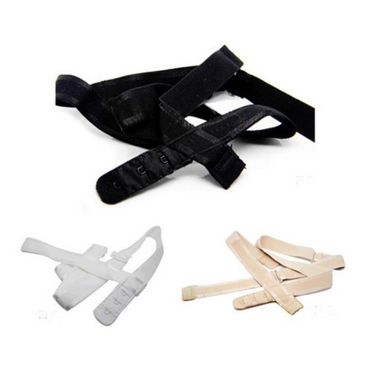 (3 Pack) Low Back Bra Strap Adapter - Backless Adjuster