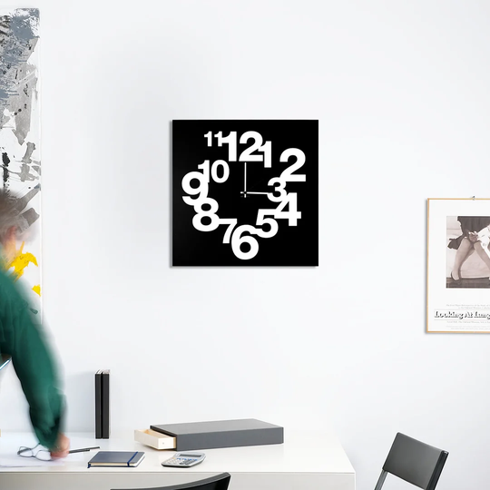 Large Numbers Wall Clock