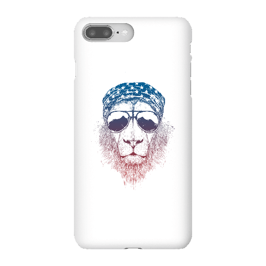 Balazs Solti Bandana Lion Phone Case for iPhone and Android - iPhone 8 Plus - Snap Case - Gloss