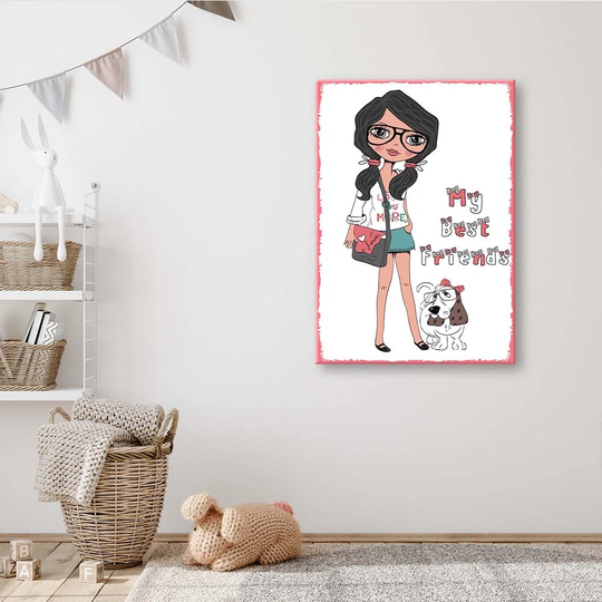 Canvas Print Fashion Boy Girl