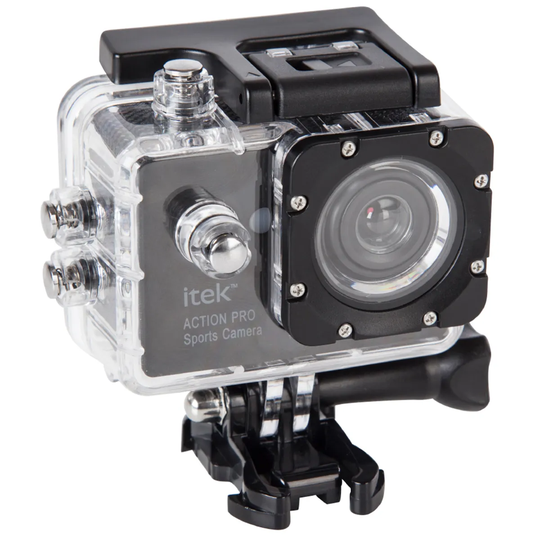 Itek Action Pro Sports Camera 1080P Ultra HD - Black