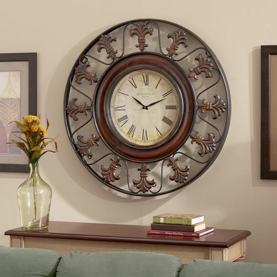 Oversized Reynolds Flower 97cm Silent Wall Clock