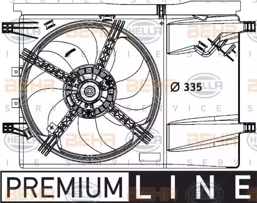 Air Conditioning fan 8EW376729-641 by BEHR