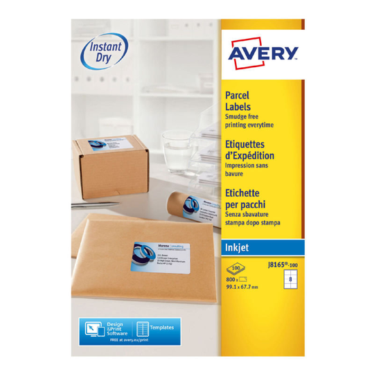 AVERY IJET MINI ADDR LBL 65TV PK100 WHT
