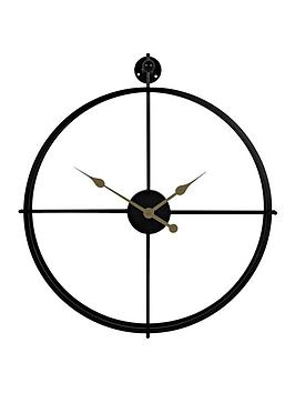 Hometime Round Wall Clock With Cut Out Design