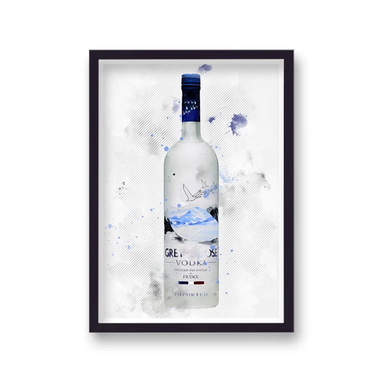 Spirit Graphic Splash Grey Goose Vodka Inspired by Vouvart - Picture Frame Graphic Art