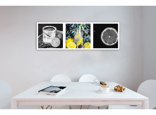 Canvas Print Drink With Lemon Panorama