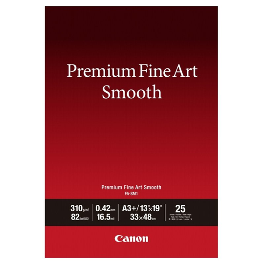 Canon Premium Fine Art Smooth A3 Plus Paper (Pack of 25) 1711C004