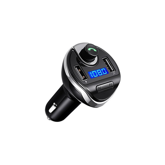 Criacr Bluetooth FM Transmitter, Wireless In-Car FM Transmitter, Universal Car Charger with Dual USB Charging Ports, Hands-free Talking Car Kit,...