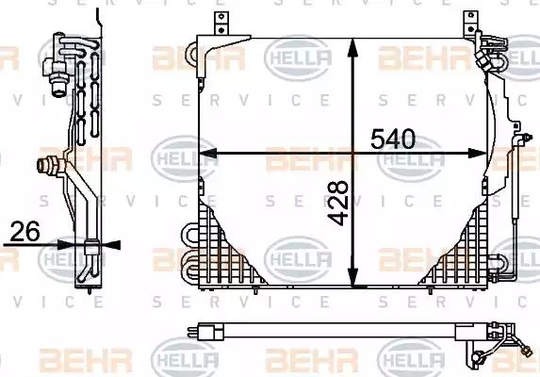 Condenser Air Conditioning 8FC351301-481 by BEHR