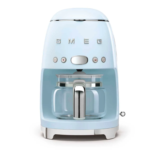 Smeg DCF02PBUK 50s Retro Style 1050W Drip Filter Coffee Machine - Pastel Blue