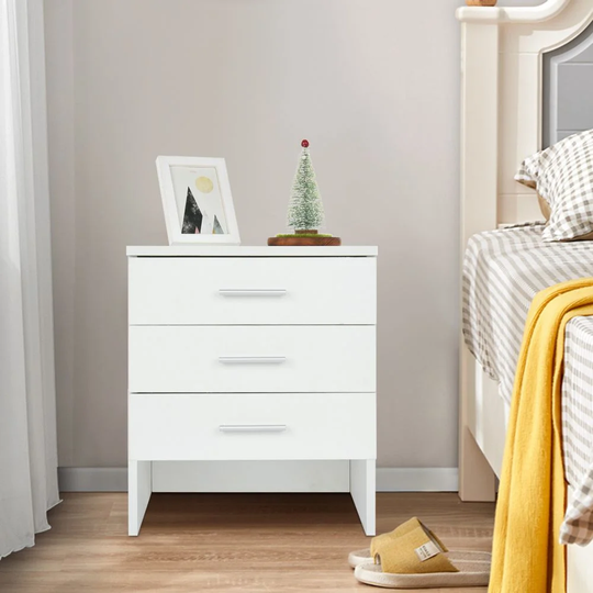 Danialle 3 Drawer Bedside Table