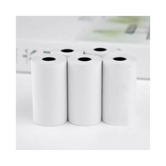(Type) White Kid Camera Wood Thermal Paper Instant Print Replacement Part.