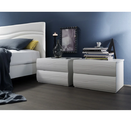 Avgolida 2 Drawer Bedside Table