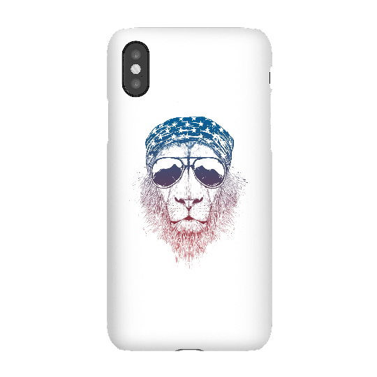 Balazs Solti Bandana Lion Phone Case for iPhone and Android - iPhone X - Snap Case - Gloss