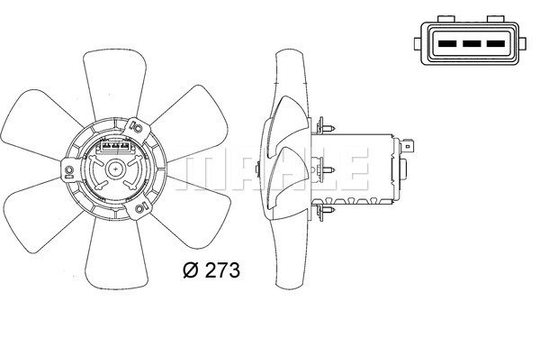 Air Conditioning fan 8EW009144-401 by BEHR