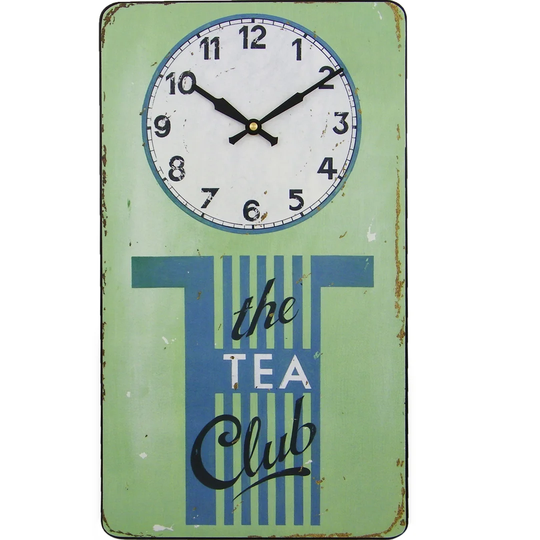 The Tea Club Wall Clock
