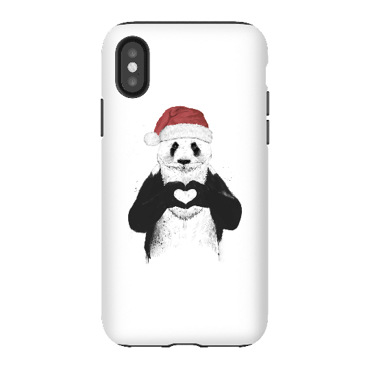 Balazs Solti Santa Bear Phone Case for iPhone and Android - iPhone X - Tough Case - Matte