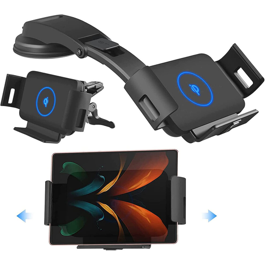 For Samsung Galaxy Z Fold 2 Phone Mount Holder Wireless Car Charger