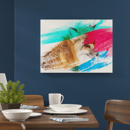 'A Red Fox' Graphic Art Print Poster